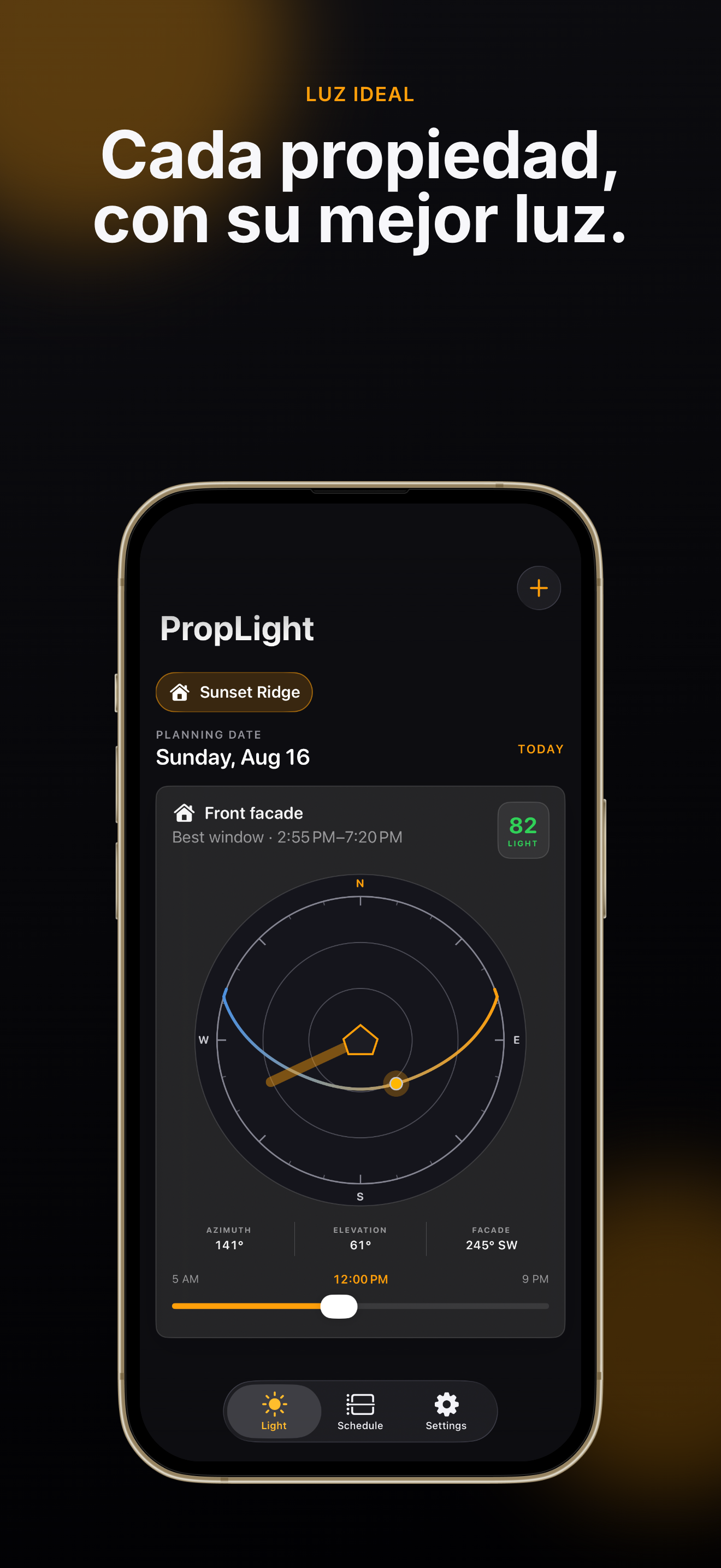 PropLight Planificador de fotografía inmobiliaria en su iPhone — 01-device-bottom.png